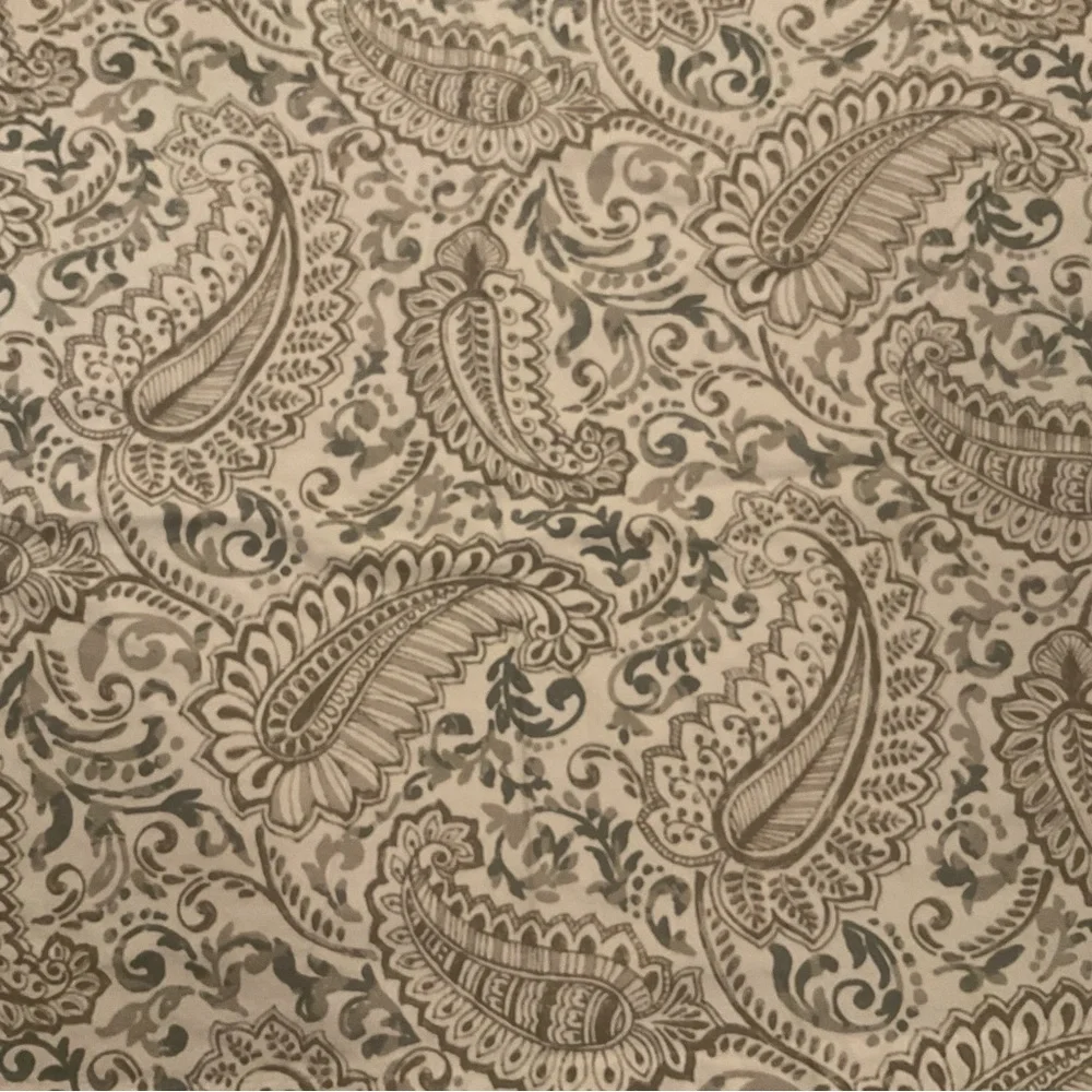 Paisley Shower Curtain in Ecru